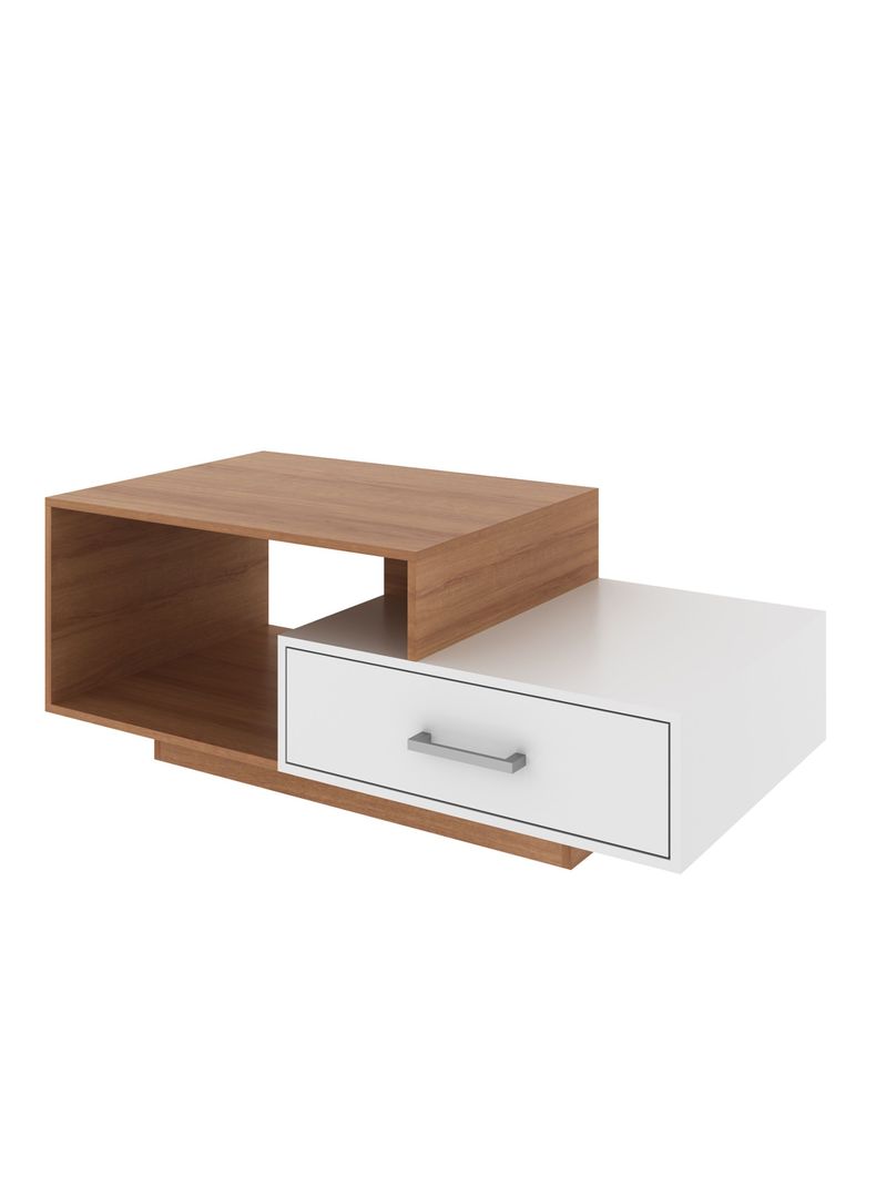 Mesa Centro Cubos Asimetrica 1 Cajon MC Cafe Claro