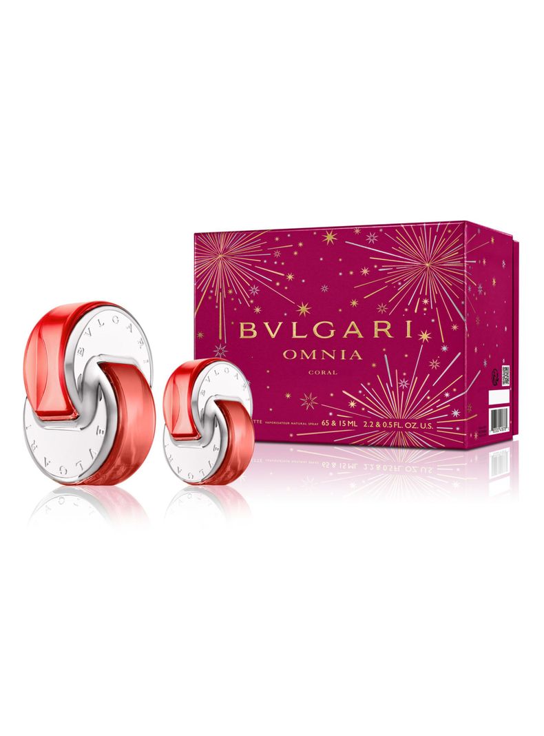 Set Perfume Bvlgari Omnia Coral EDT Mujer 65 ml + Miniatura 15 ml-0