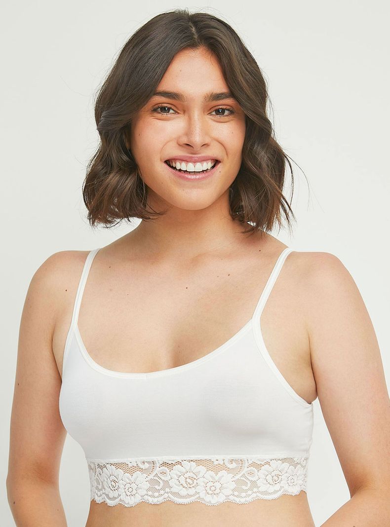 Bralette Algodón Encaje Romance 989103-0