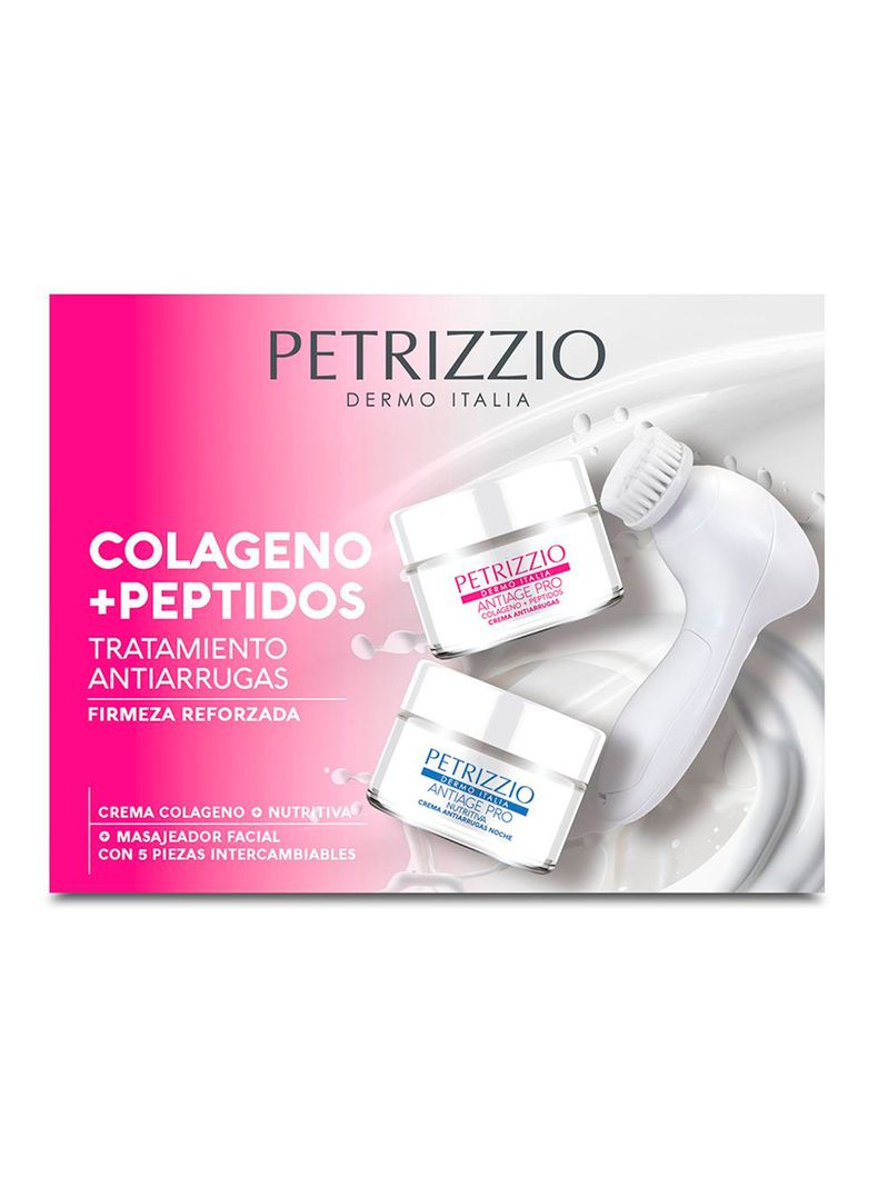 Set de Cremas Antiage Pro Colágeno Peptidos + Masajeador-0