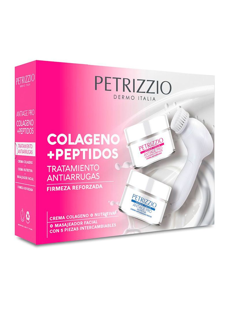 Set de Cremas Antiage Pro Colágeno Peptidos + Masajeador-1