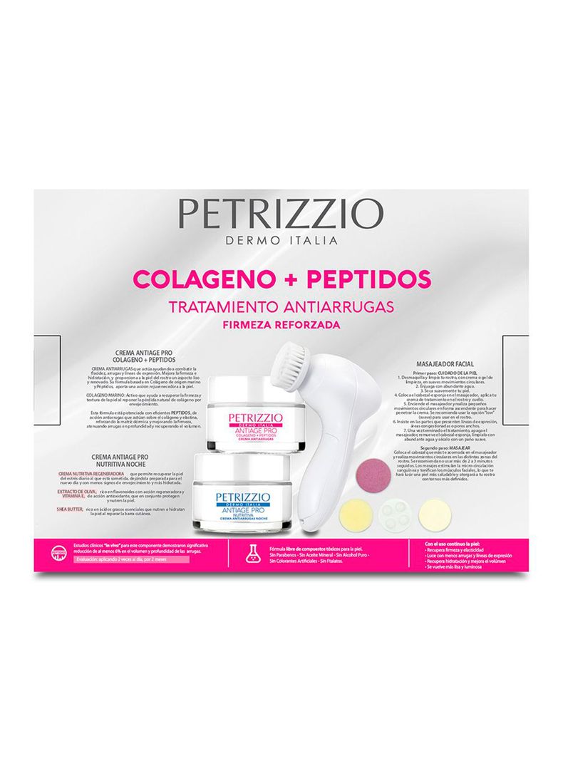 Set de Cremas Antiage Pro Colágeno Peptidos + Masajeador-2