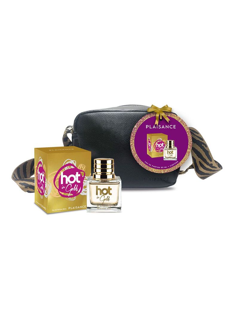 Set Perfume Hot In Gold EDP Mujer + Cartera-0