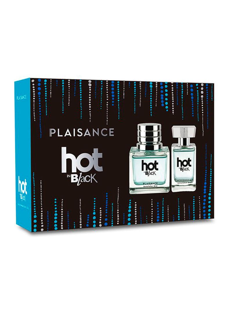 Set Perfume Hot in Black EDP Mujer 80 ml + Miniatura 30 ml-1