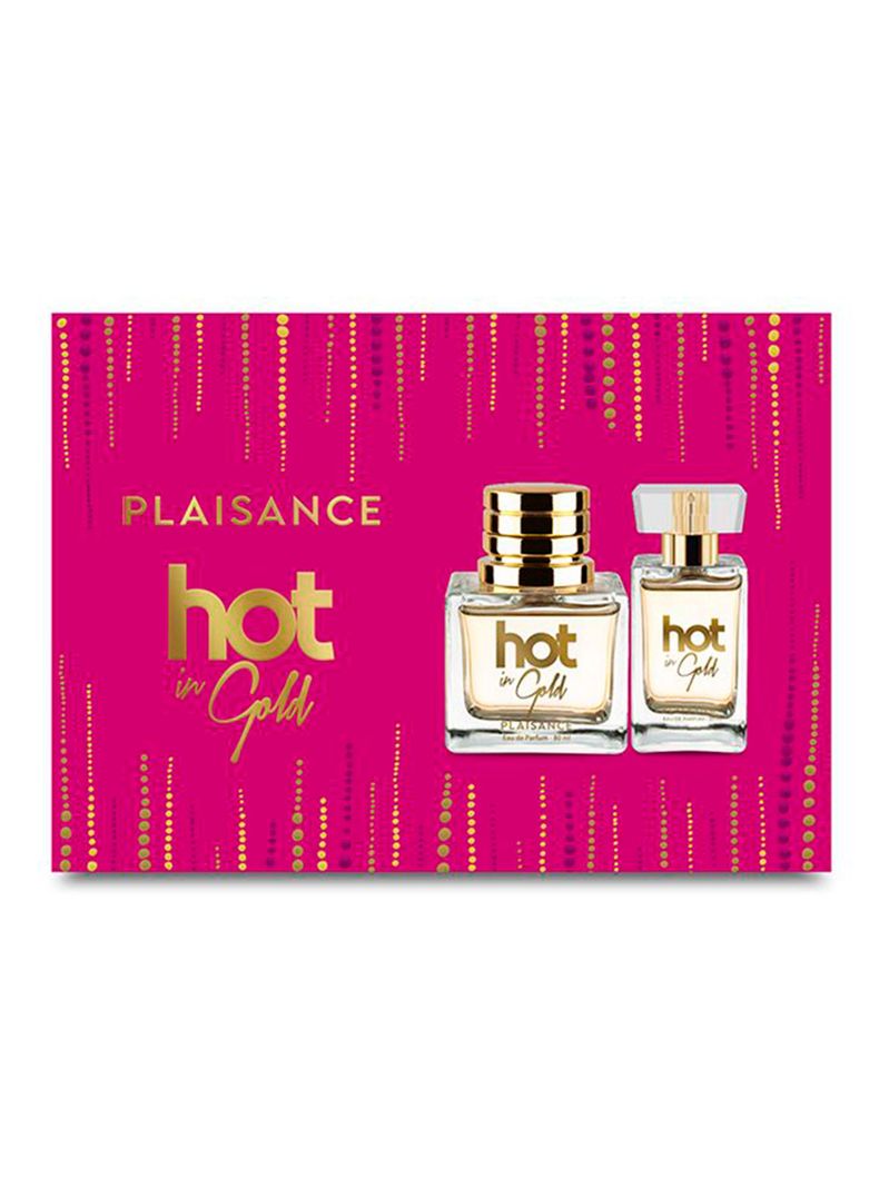 Set Perfume Hot in Gold EDP Mujer 80 ml + Miniatura 30 ml-0