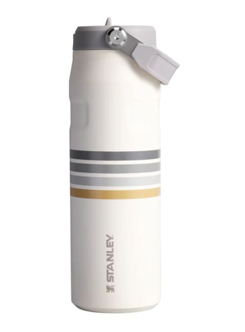 Botella Térmica Flip Straw 2.0 Cream Ash Stripe 710 ml-0
