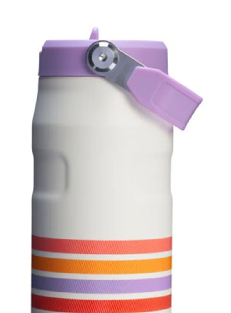 Botella Térmica Flip Straw 2.0 Cream Lilac Stripe710 ml-1