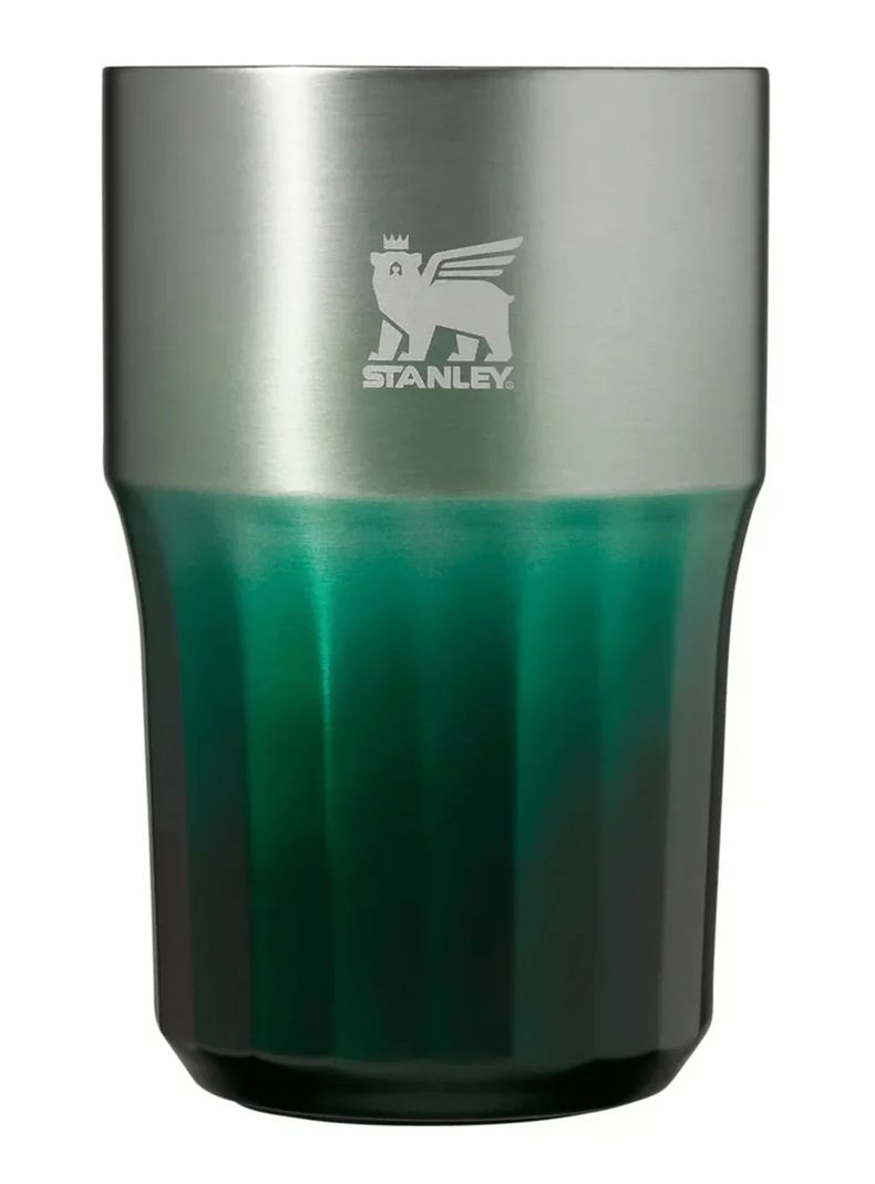 Vaso The Golden Hour PrismaticFacetado Verde 13.8 Oz-0