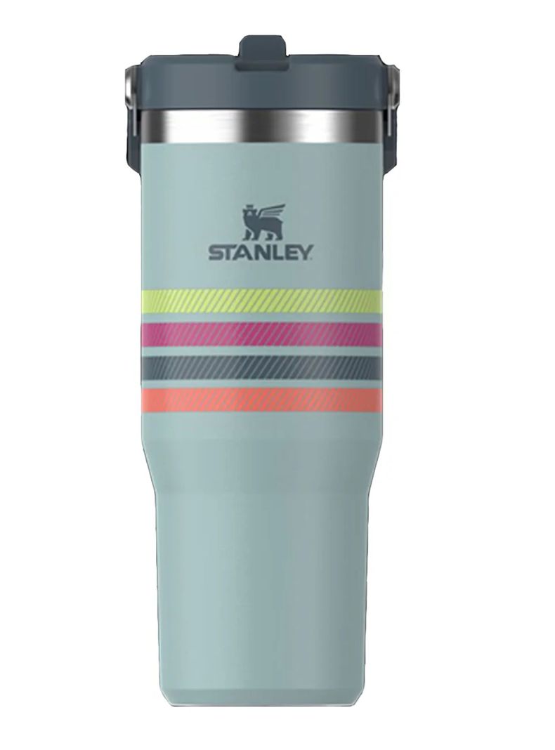 Botella Térmica Flip Straw Peony Seafoam Stripe-0