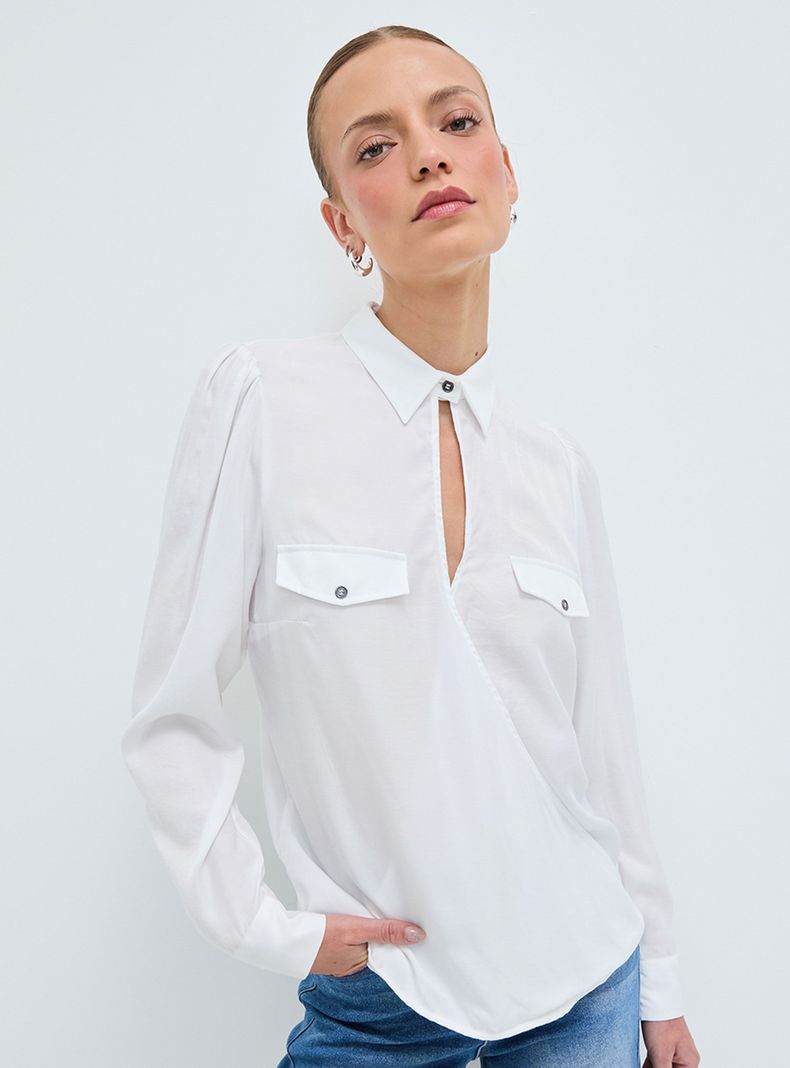 Blusa Lisa Diseño Minimalista-0