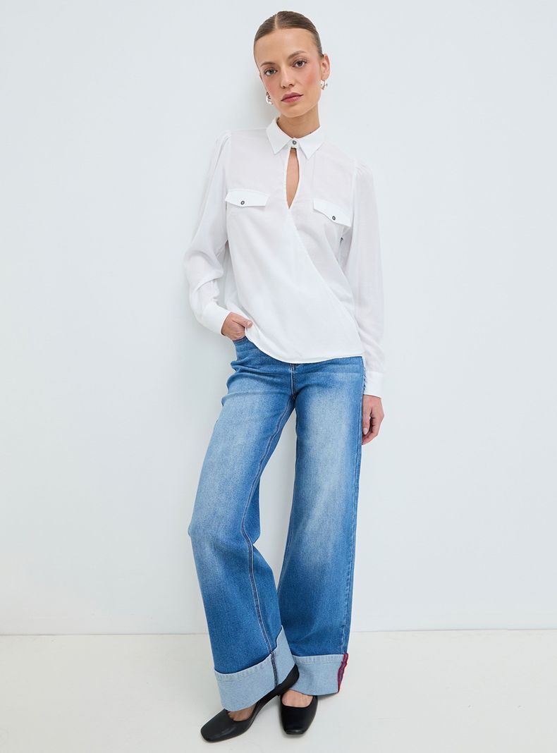 Blusa Lisa Diseño Minimalista-4