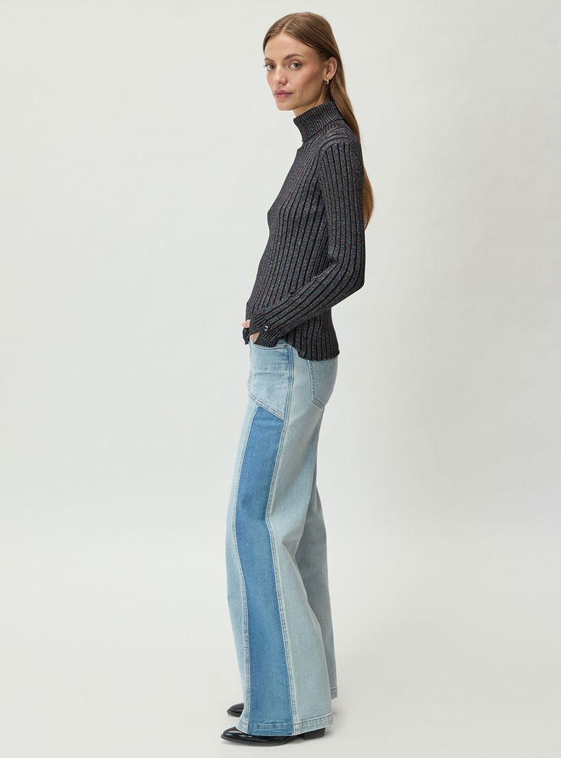 Sweater Liso de Cuello Alto-3