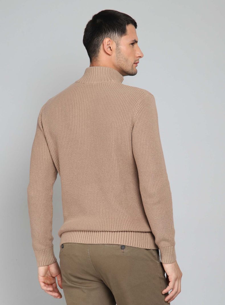 Sweater Half Zipper Manga Larga-1