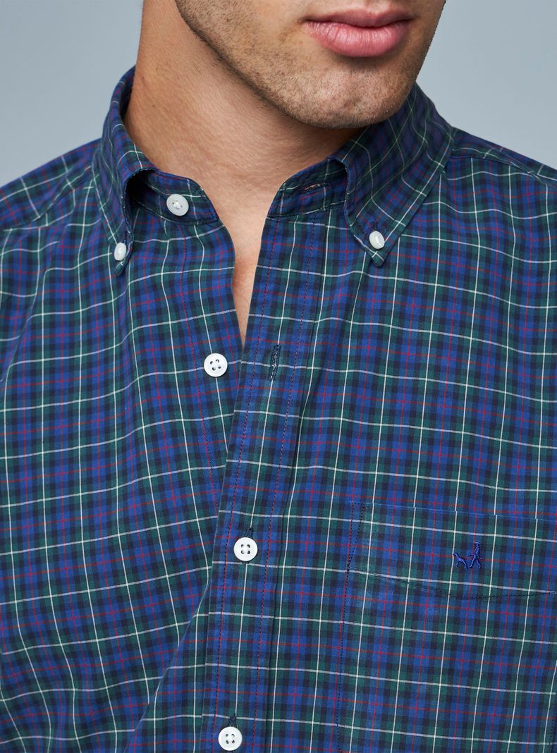 Camisa Estampada Cuadros Casual-1