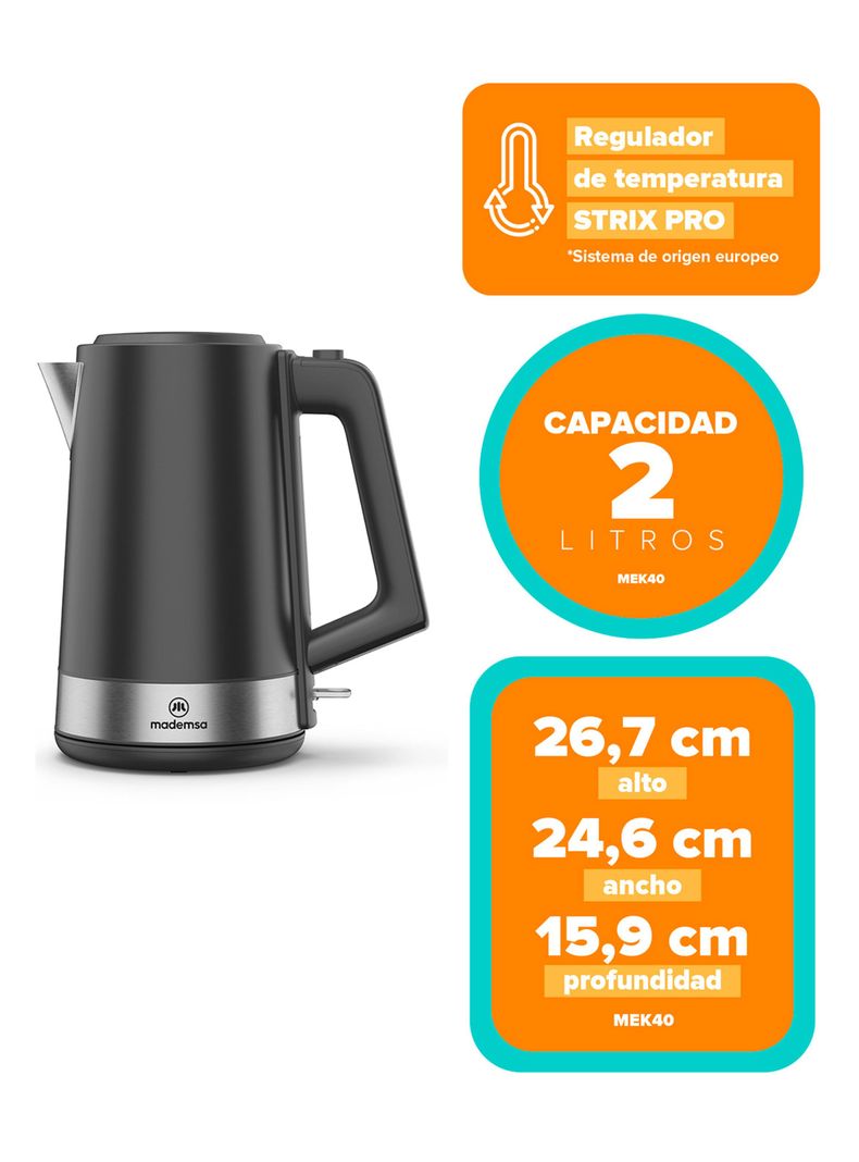 Hervidor Eléctrico 2 Litros MEK40-2