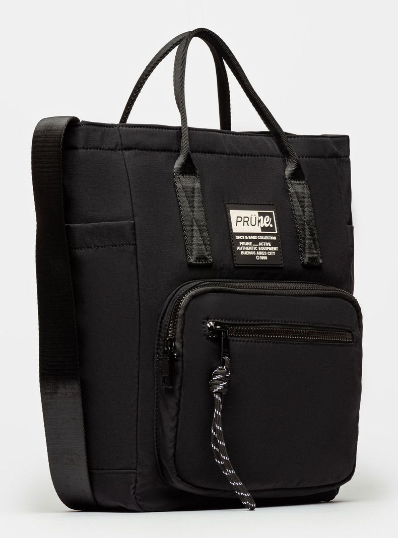 Bolso al Hombro Forest en Nylon Negro-1