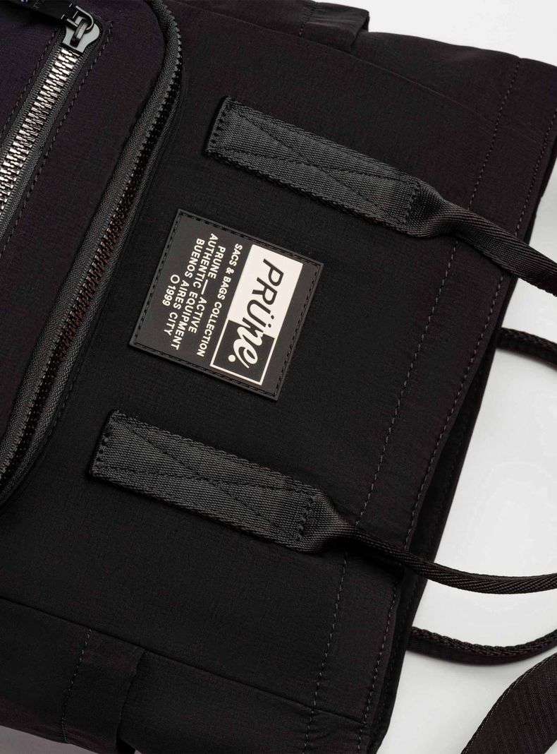 Bolso al Hombro Forest en Nylon Negro-2