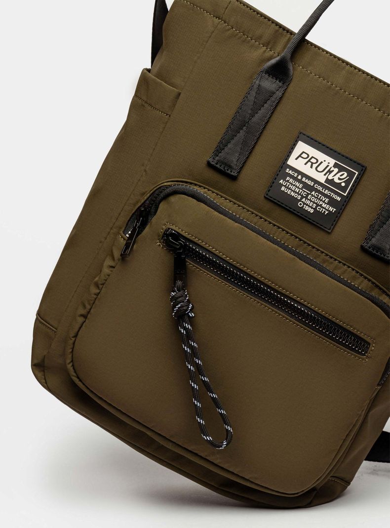 Bolso al Hombro Forest en Nylon Verde-2