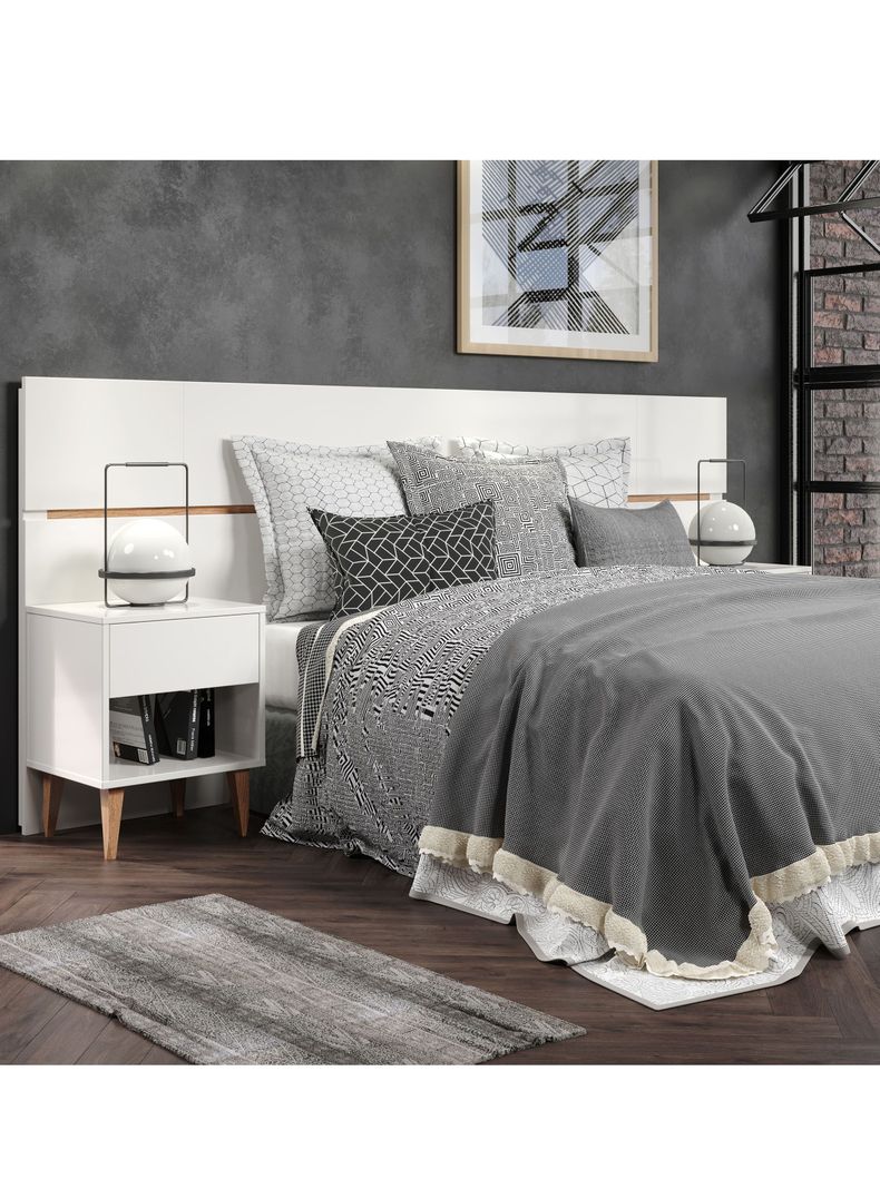 Set Muebles Dormitorio Respaldo + 2 Veladores Dream 2 Plazas-0