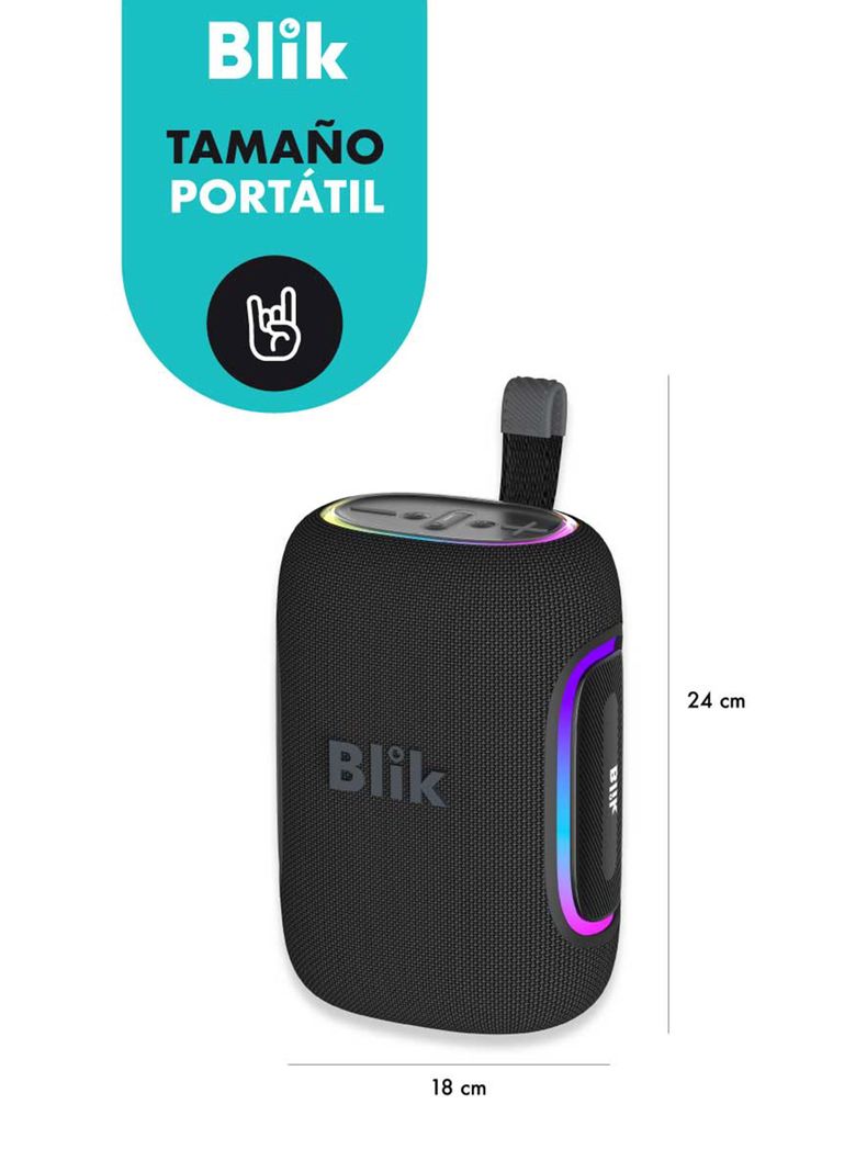 Parlante Bluetooth 65W RMS Hype U3 Negro-1