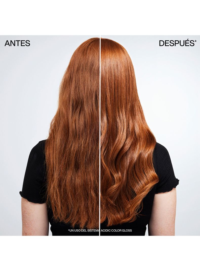 Set Brillo Intenso Cabello con Color Acidic Color Gloss Shampoo Sin Sulfatos 300ml + One United 30ml Redken-2