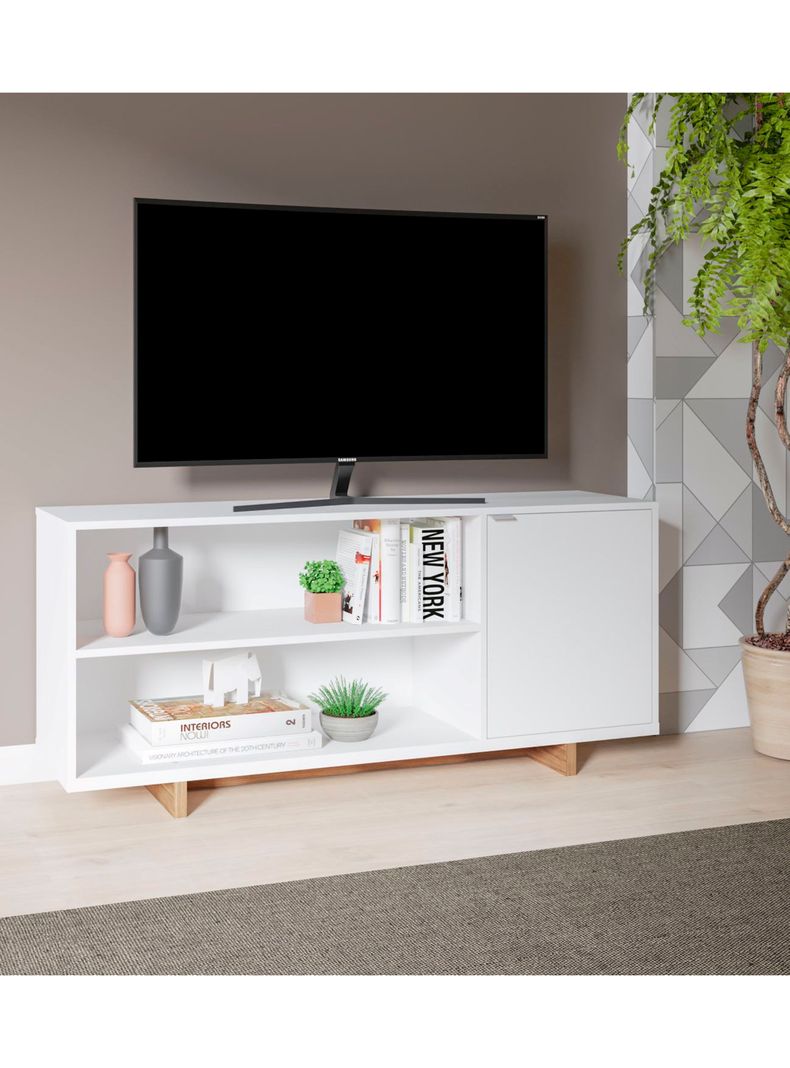 Rack Retro 56 x 135 x 36 cm Blanco-4