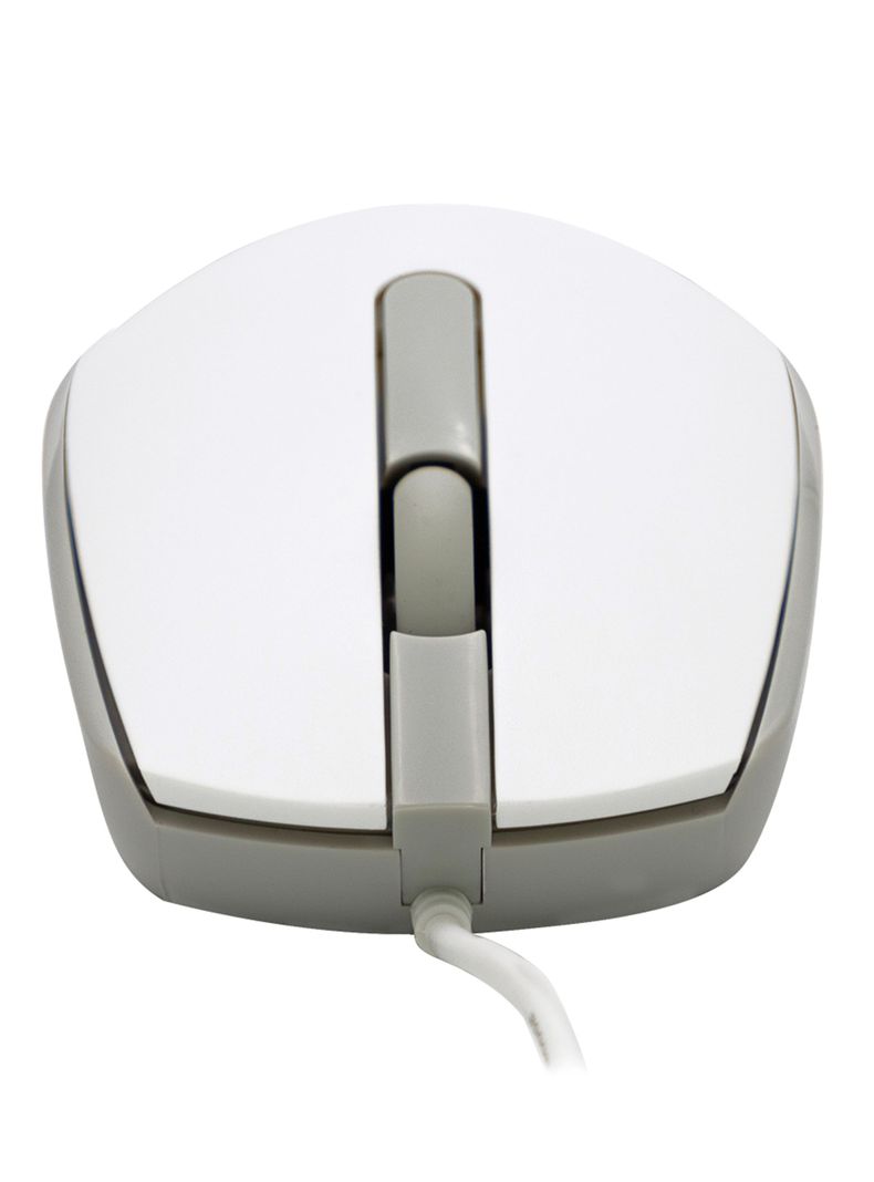 Mouse Alámbrico M10 Blanco-2