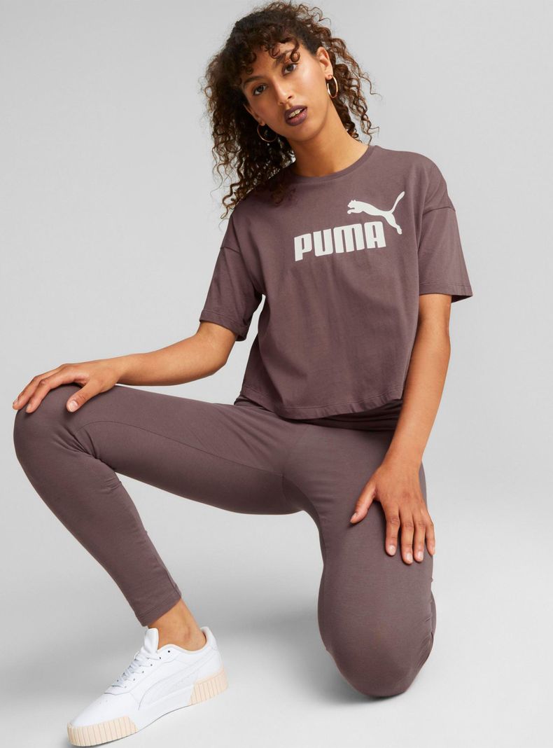 Polera Café Ess Cropped Logo Tee Mujer-2