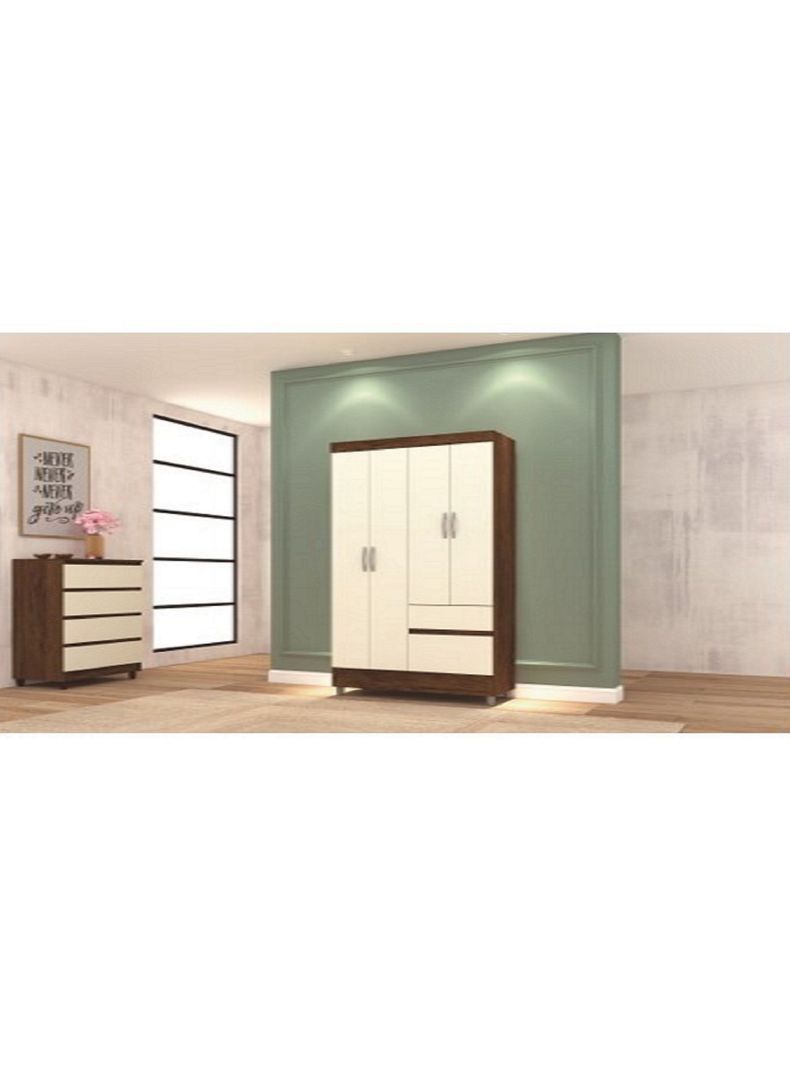Clóset Ideal 4 Puertas 2 Cajones Champagne-3