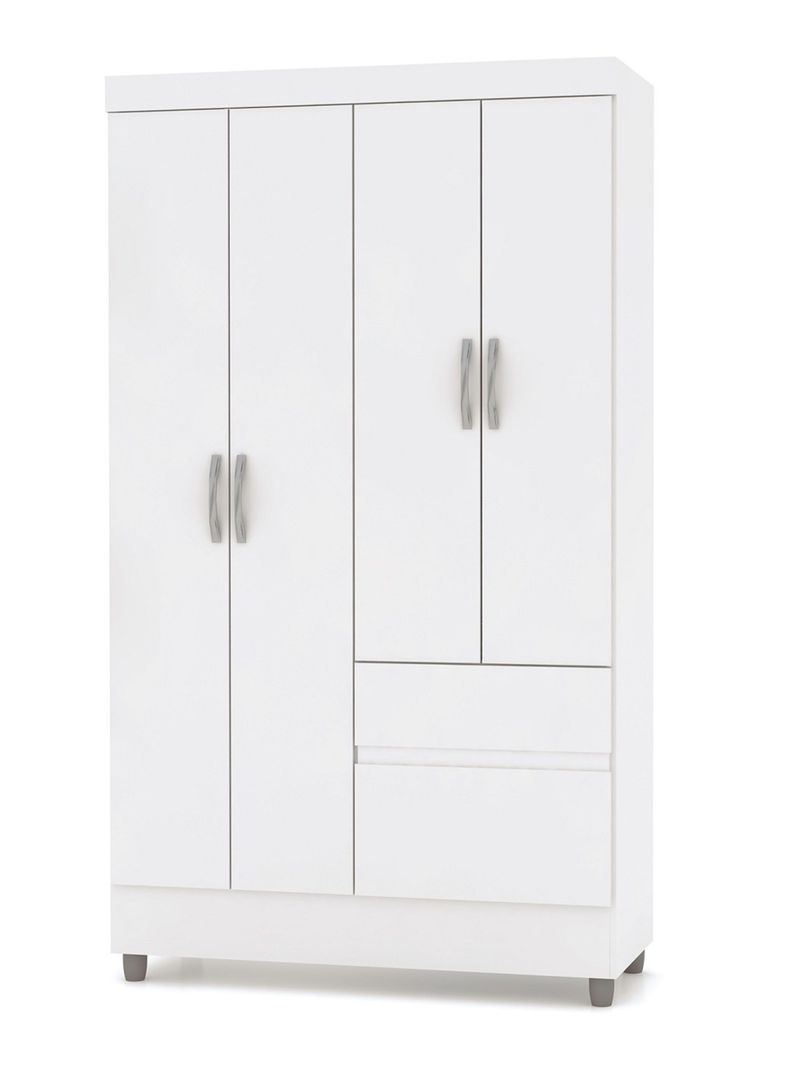 Clóset Ideal 4 Puertas 2 Cajones Blanco-0