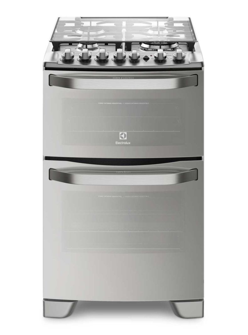 Cocina a Gas 4 Quemadores 56DXA Inox-0