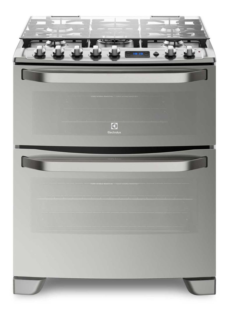 Cocina a Gas 5 Quemadores 76DXA Inox-0