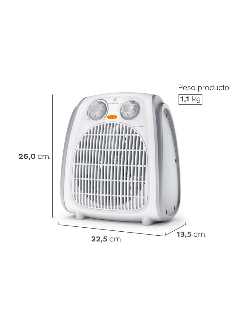 Termoventilador 1800W TV300 Blanco-1