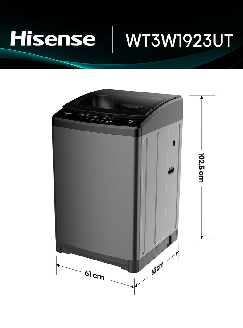 Lavadora Carga Superior 19 Kg WT3W1923UT-1