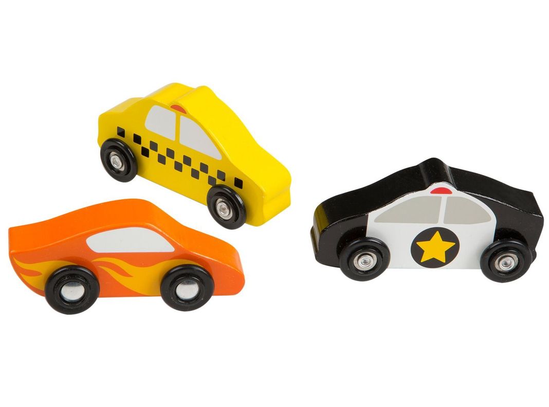 Melissa & Doug Set autos de madera Caramba