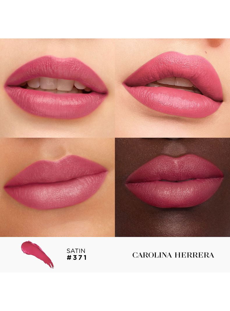 Fabulous Kiss Lipstick Satin Carolina Herrera 371 Burning Rose 3.5g-1