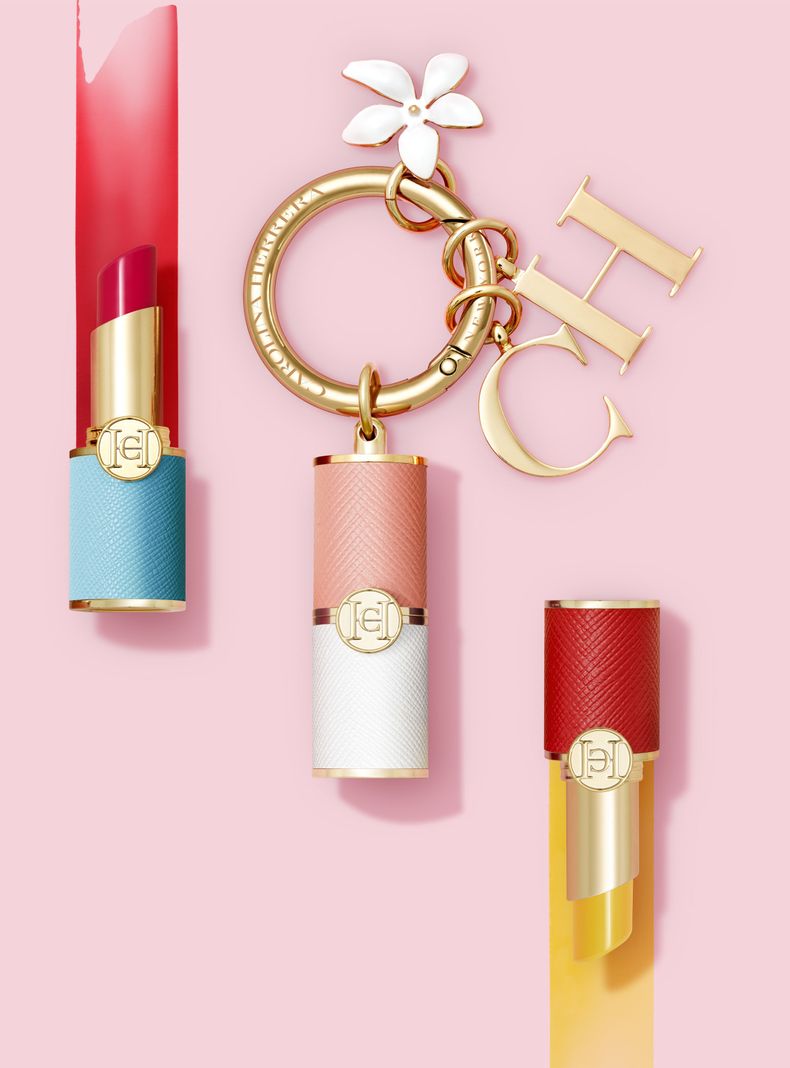 Good Girl Mini Lip Balm Case Carolina Herrera Yellow & Blue -5