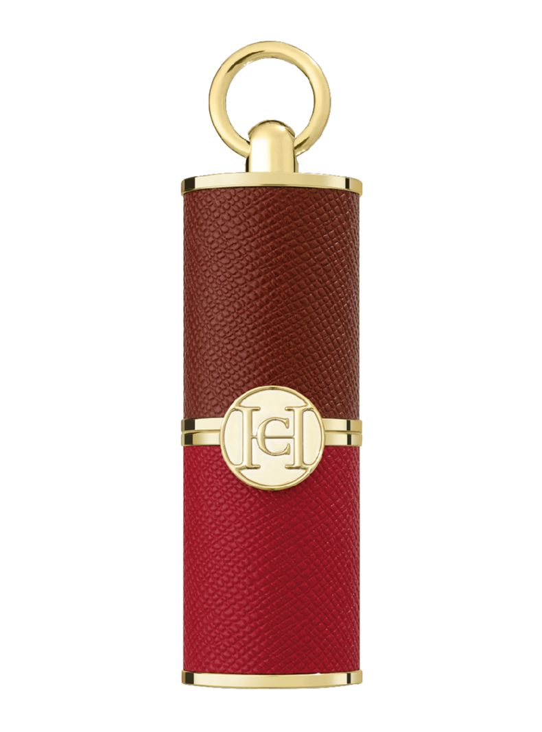 Good Girl Mini Lip Balm Case Carolina Herrera Burgundy & Red -0