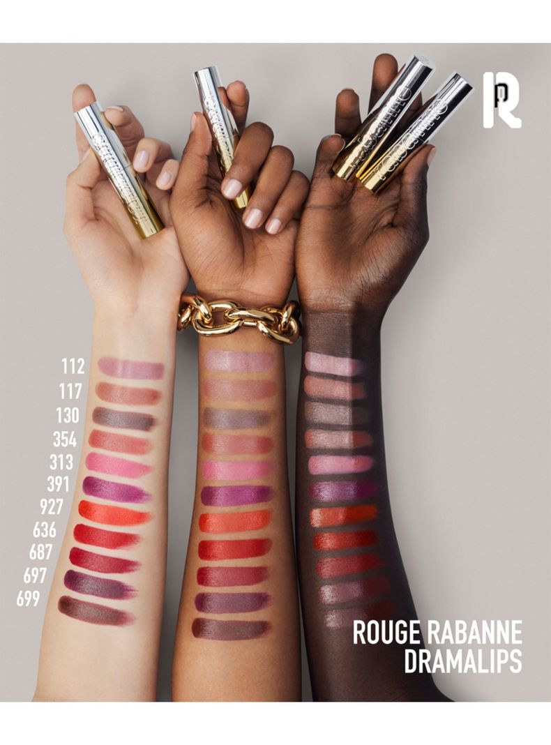 Dramalips Glassy Lipstick Barra de Labios Brillante Nude 3g Rabanne-5
