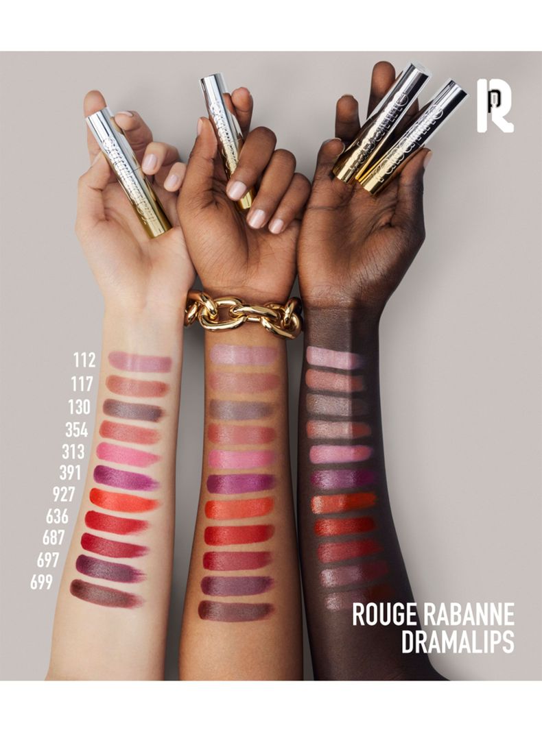 Dramalips Glassy Lipstick Barra de Labios Brillante 3 g Nude Rabanne-5