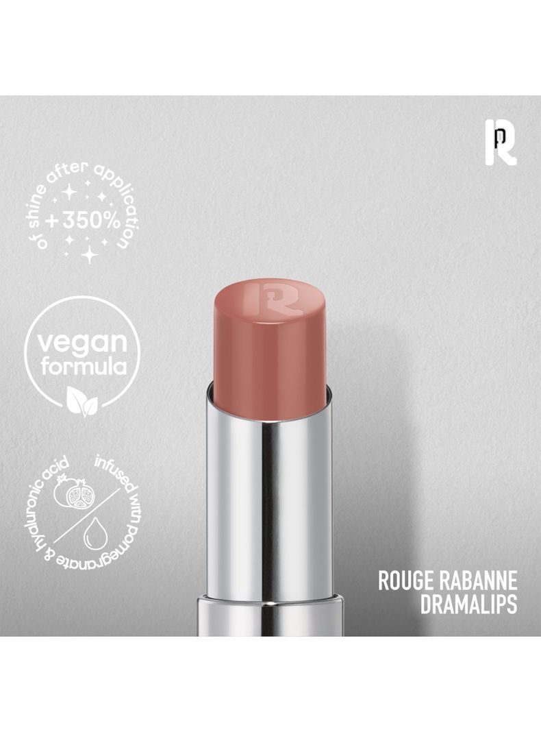 Dramalips Glassy Lipstick Barra de Labios Brillante 3 g Nude Rabanne-3