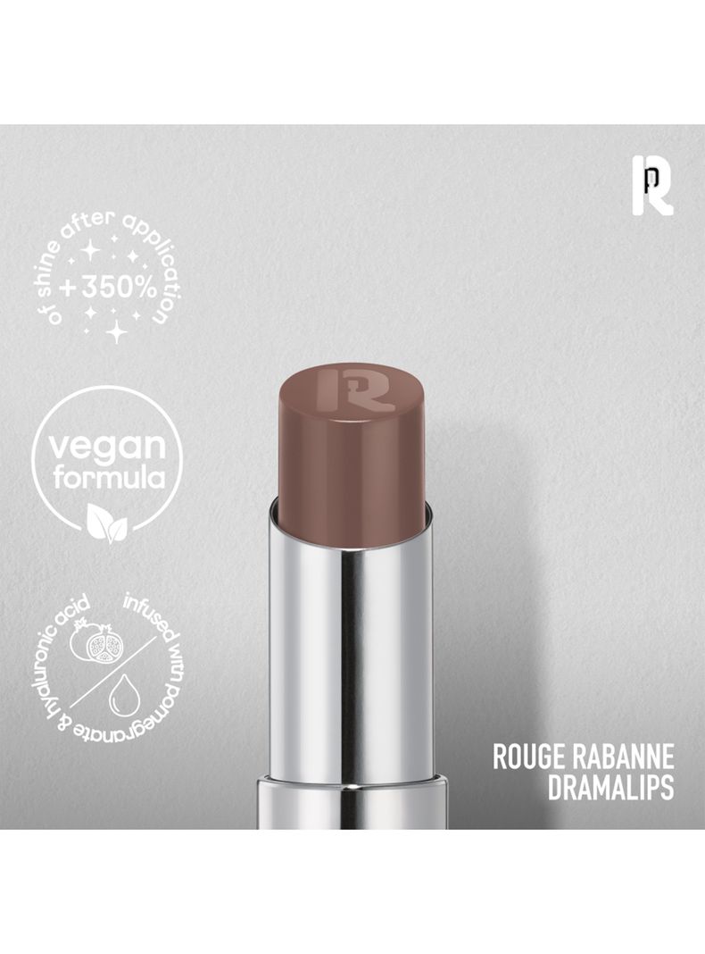Dramalips Glassy Lipstick Barra de Labios Shine Nude 3 g Rabanne-3