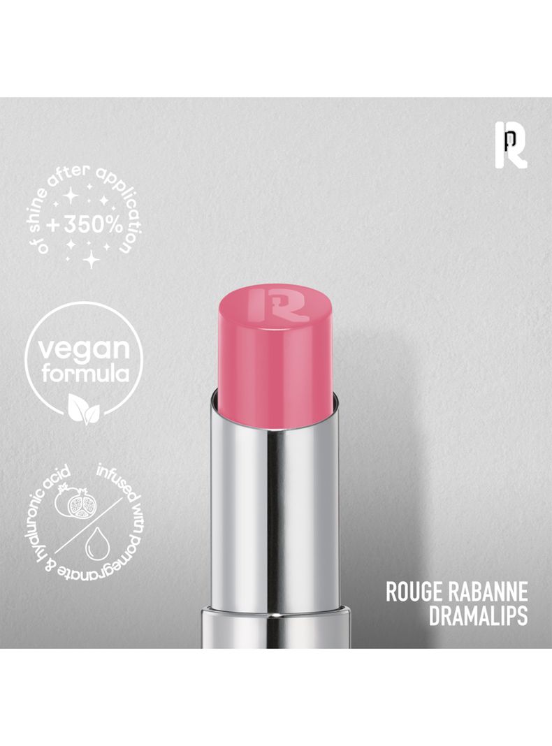 Dramalips Glassy Lipstick Barra de Labios Brillante Pink 3 g Rabanne-3