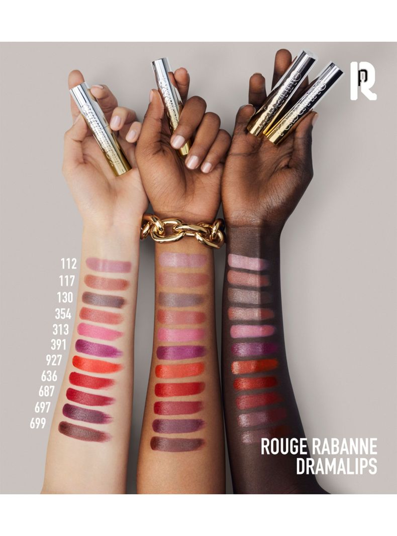 Dramalips Glassy Lipstick Barra de Labios Brillante Nude 3 g Rabanne-5