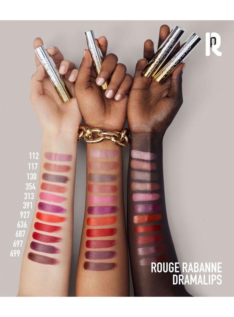 Dramalips Glassy Lipstick Barra de Labios Brillante Purple 3 g Rabanne-5
