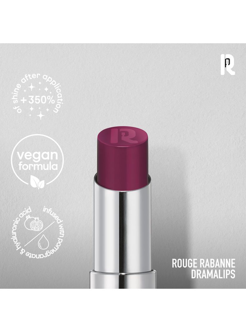 Dramalips Glassy Lipstick Barra de Labios Brillante Purple 3 g Rabanne-3