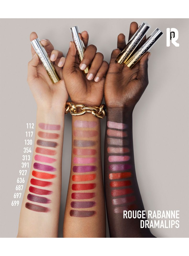 Dramalips Glassy Lipstick Barra de Labios Brillante Red 3g Rabanne-5