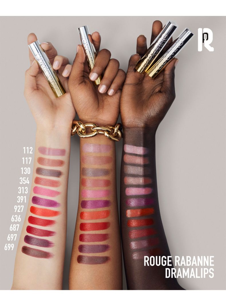 Dramalips Glassy Lipstick Barra de Labios Brillante Red 3 g Rabanne-5