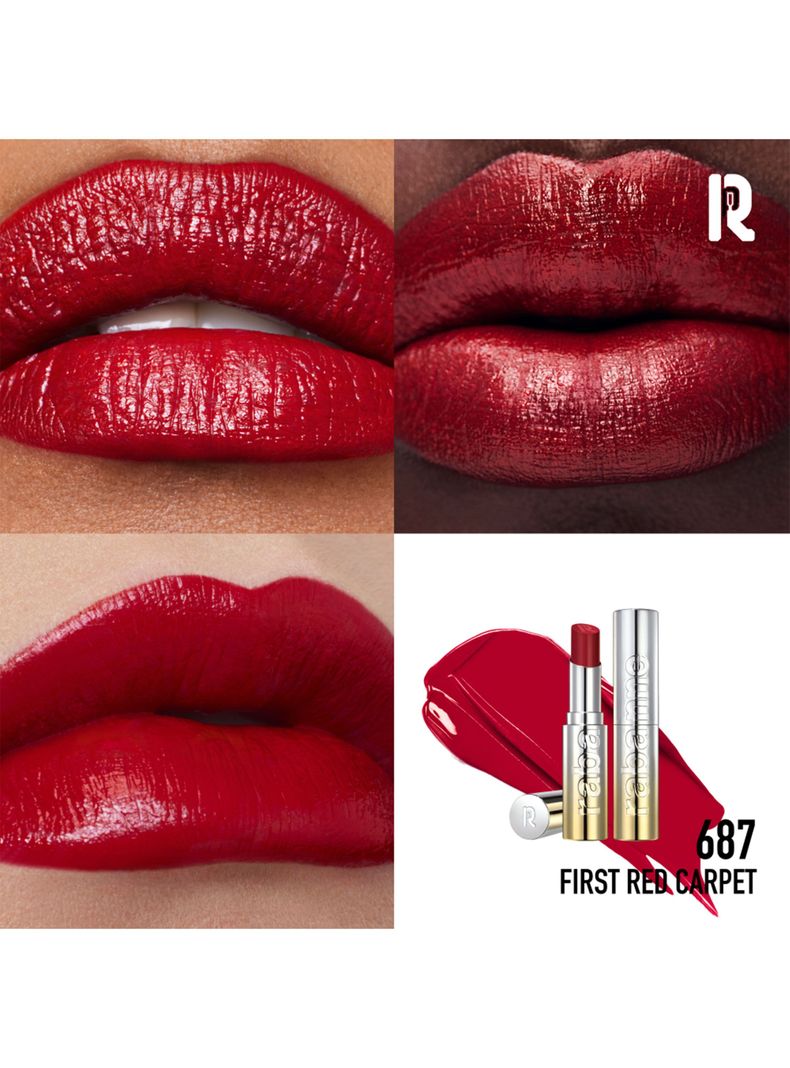 Dramalips Glassy Lipstick Barra de Labios Brillante Red 3 g Rabanne-2