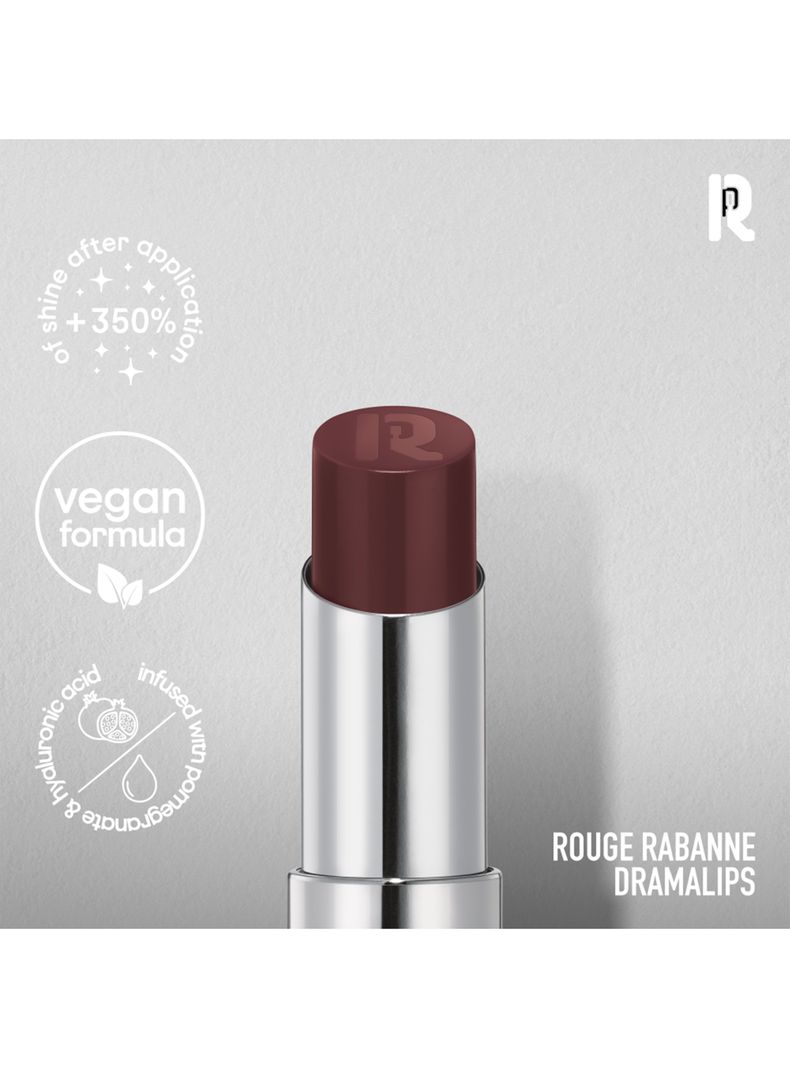 Dramalips Glassy Lipstick Barra de Labios Brillante Plum 3 g Rabanne-3